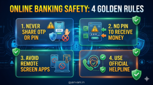 online banking safety 4 golden rules